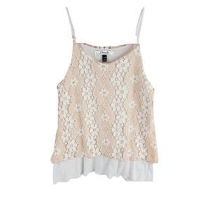 Obsessive Love lace overlay cami top – soft feminine layered look